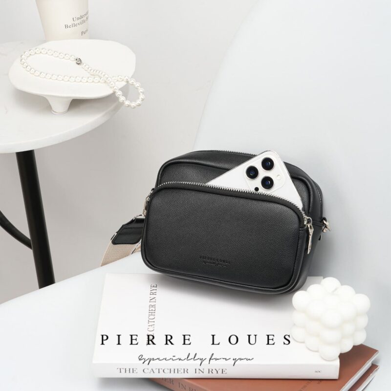 Γυναικεία Τσάντα Χιαστί Pierre Loues PL959-9 μαύρο - Image 3