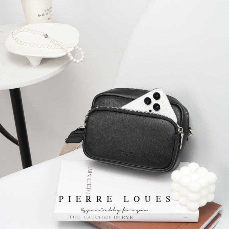 Γυναικεία Τσάντα Χιαστί Pierre Loues PL959-9 μαύρο - Image 3