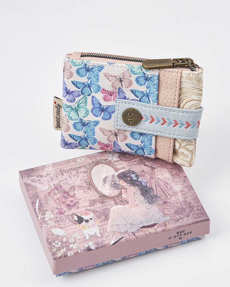 Sweet Candy Γυναικείο Mini Πορτοφόλι με Ρετρό Καθρέφτη & Vintage Στυλ – Mirror Bloom - Image 3