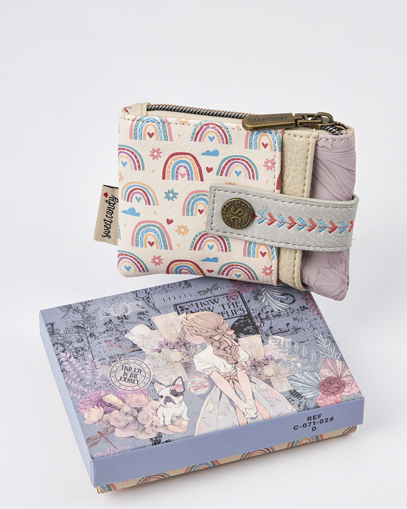 Sweet Candy Γυναικείο Mini Πορτοφόλι με Shabby Chic Ατμόσφαιρα – Vintage Story - Image 3