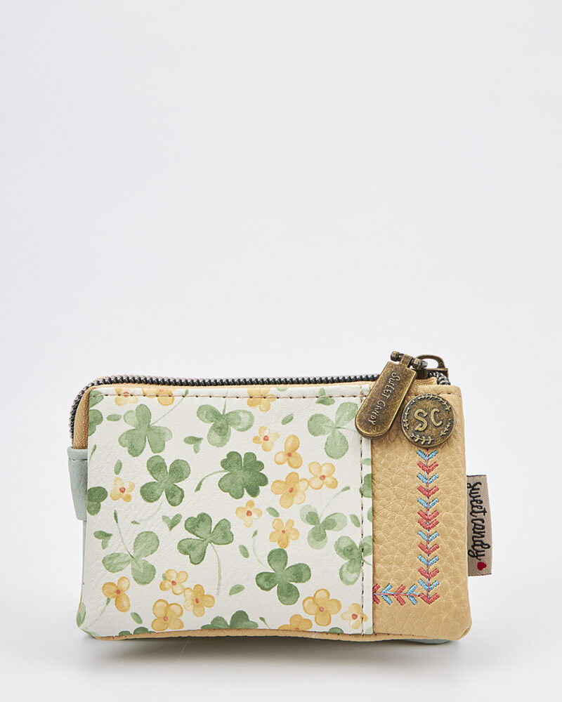 Sweet Candy Γυναικείο Mini Πορτοφόλι με Floral Σχέδιο & Τριπλό Φερμουάρ – Floral Whisper - Image 4