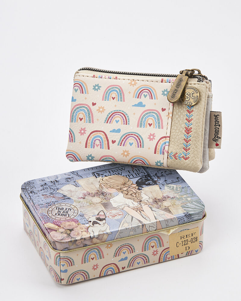 Sweet Candy Γυναικείο Mini Πορτοφόλι με Shabby Chic Σχέδιο – Vintage Story - Image 2