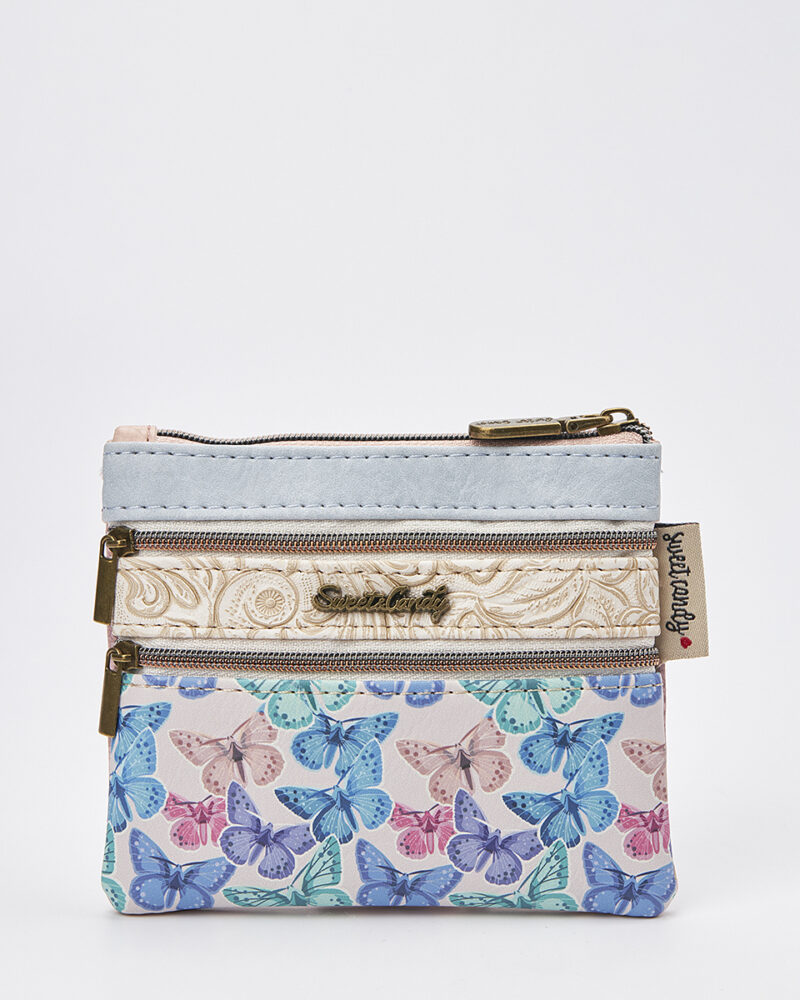 Sweet Candy Γυναικείο Mini Πορτοφόλι με Vintage Καθρέφτη & Ρομαντικό Ύφος – Mirror Bloom - Image 2