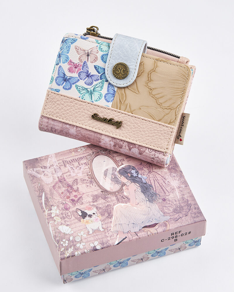 Sweet Candy Γυναικείο Πορτοφόλι με Vintage Καθρέφτη & Ρετρό Design – Mirror Bloom - Image 3