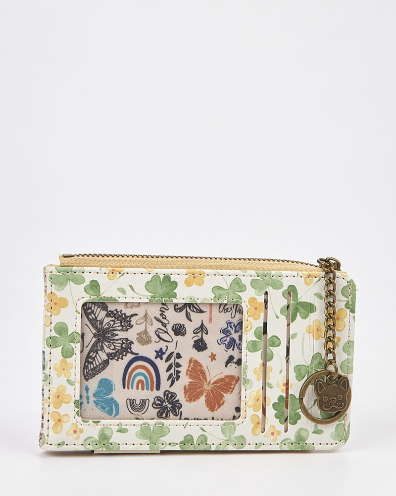Sweet Candy Γυναικείο Πορτοφόλι με Vintage Floral Μοτίβο και Μπρελόκ – Floral Whisper - Image 3