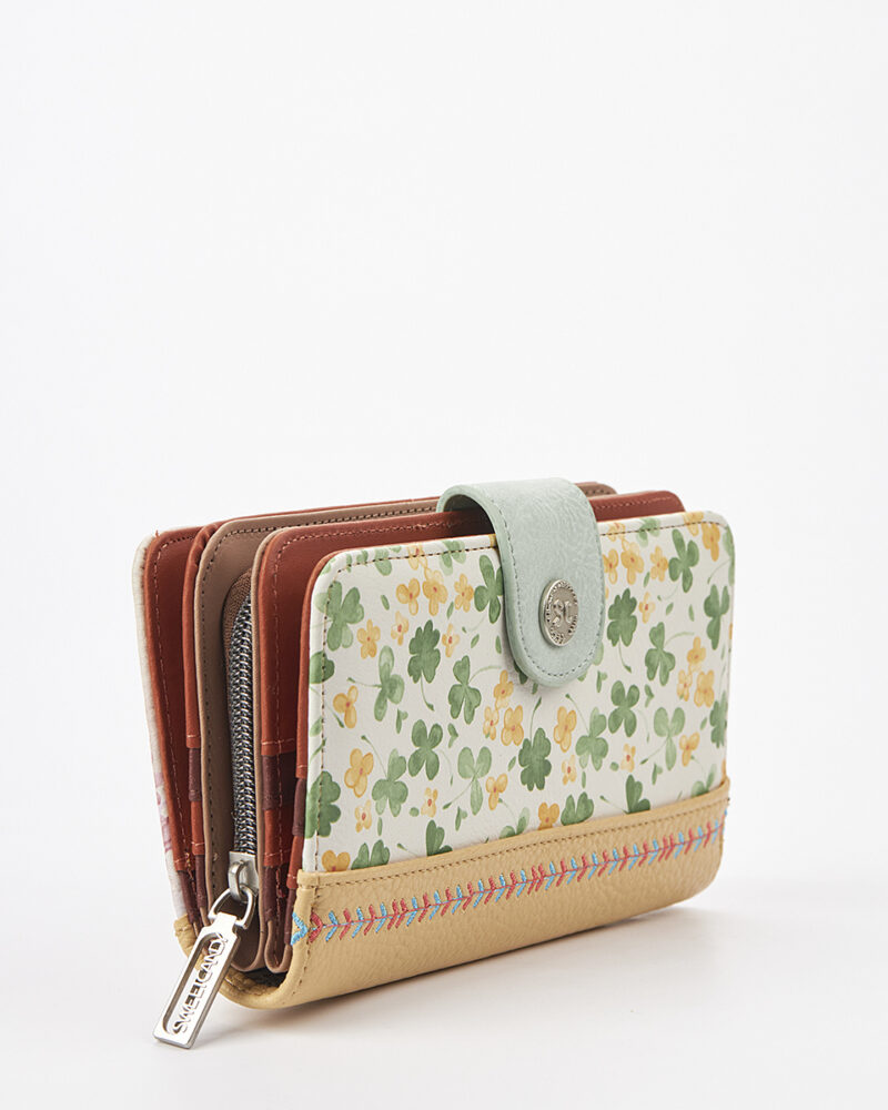 Sweet Candy Γυναικείο Πορτοφόλι με Vintage Σχέδιο και Χωρητικότητα – Floral Whisper - Image 3