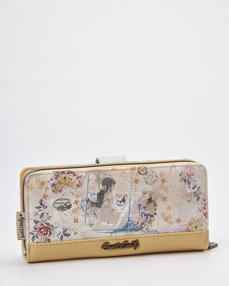 Sweet Candy Γυναικείο Πορτοφόλι με Vintage Floral Καπάκι – Floral Whisper