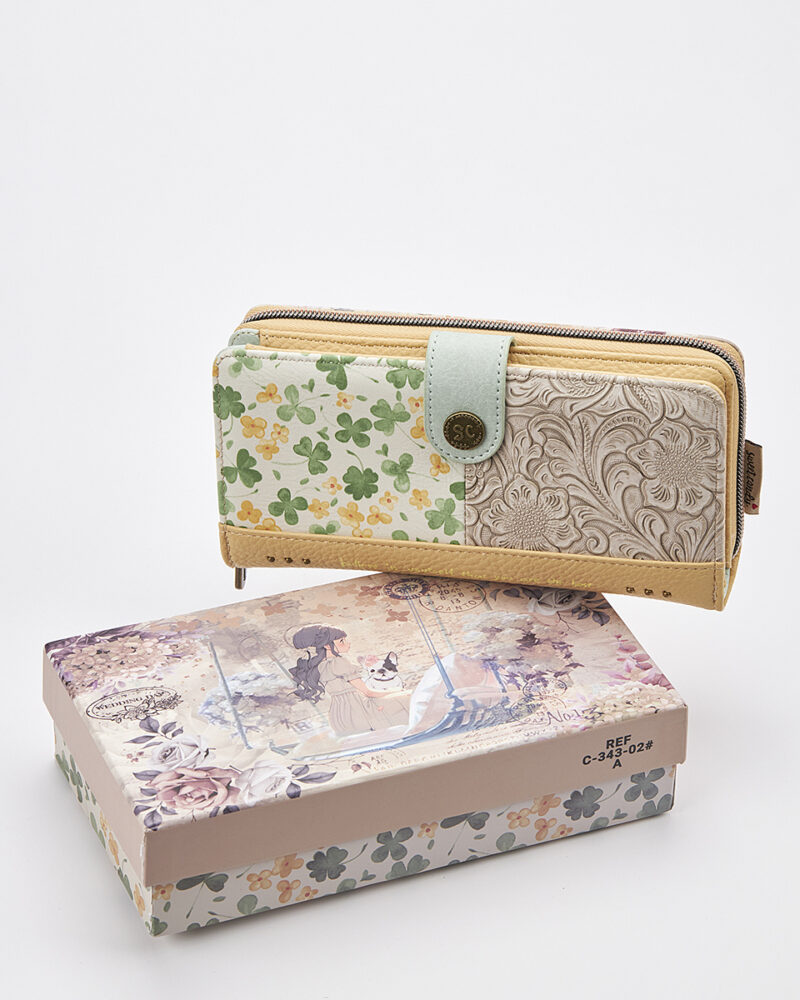 Sweet Candy Γυναικείο Πορτοφόλι με Vintage Floral Καπάκι – Floral Whisper - Image 2