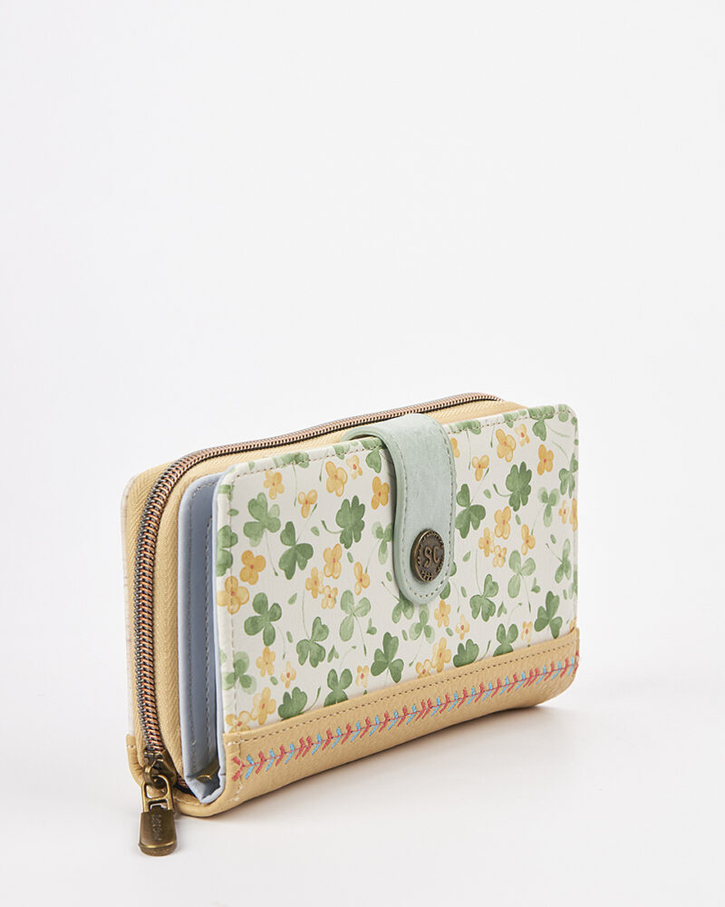 Sweet Candy Γυναικείο Πορτοφόλι με Floral Vintage και Λουράκι Καρπού – Floral Whisper - Image 2