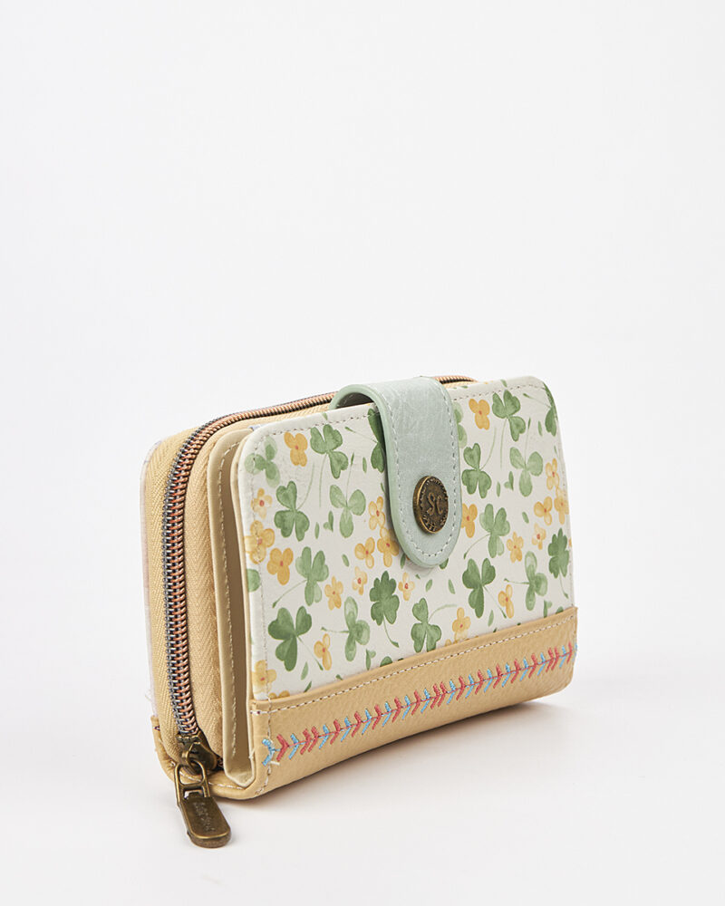 Sweet Candy Γυναικείο Πορτοφόλι με Floral Σχέδιο και Καπάκι – Floral Whisper - Image 3