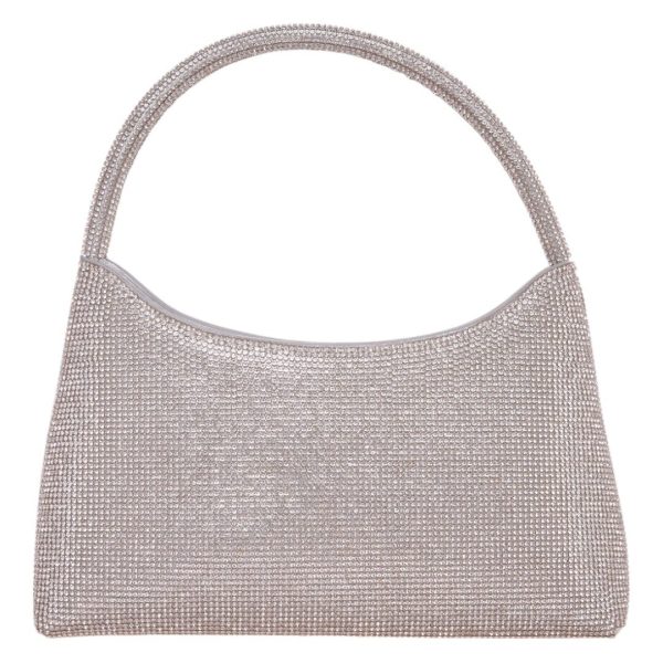 Τσάντα φάκελος clutch MD2407 - Ασημί