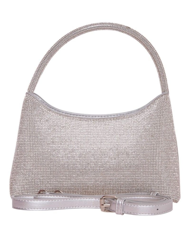 Τσάντα φάκελος clutch MD2407 - Ασημί - Image 3