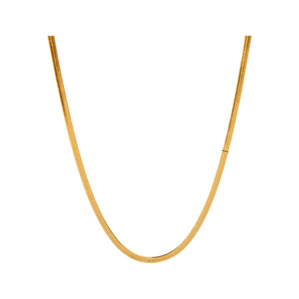Γυναικείο κολιέ χρυσή αλυσίδα snake 2mm