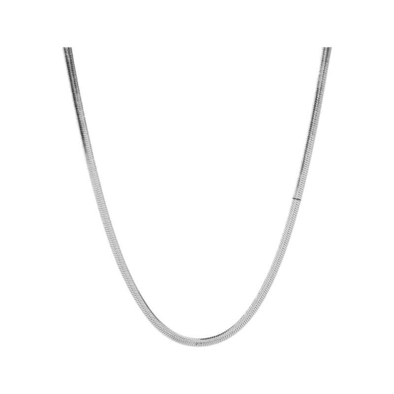 Γυναικείο κολιέ ασημι αλυσίδα snake 2mm