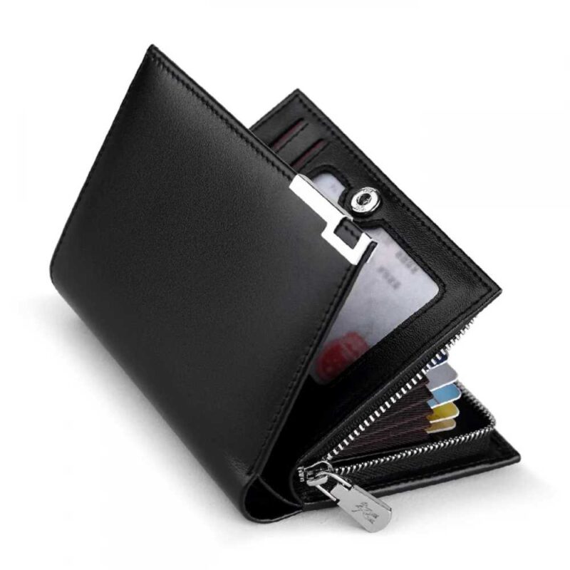 Δερμάτινο Ανδρικό πορτοφόλι William Polo 218 black - Image 5