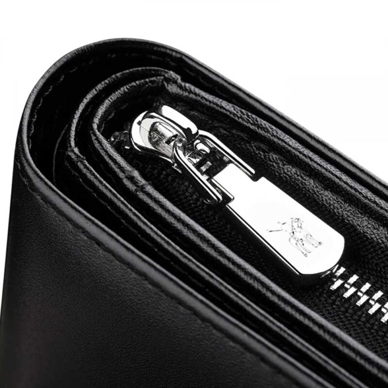 Δερμάτινο Ανδρικό πορτοφόλι William Polo 218 black - Image 4