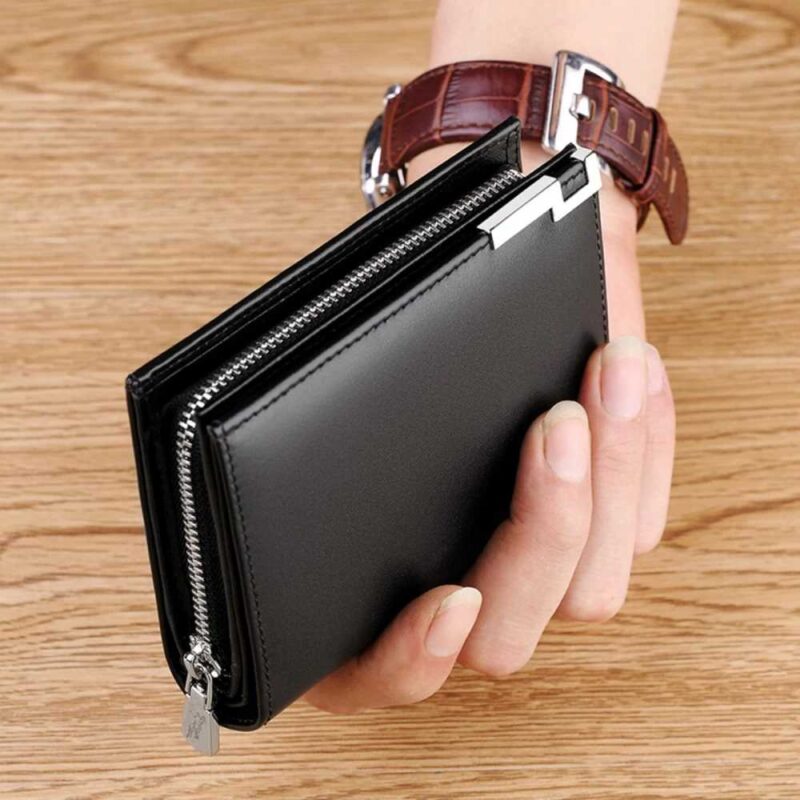 Δερμάτινο Ανδρικό πορτοφόλι William Polo 218 black - Image 2