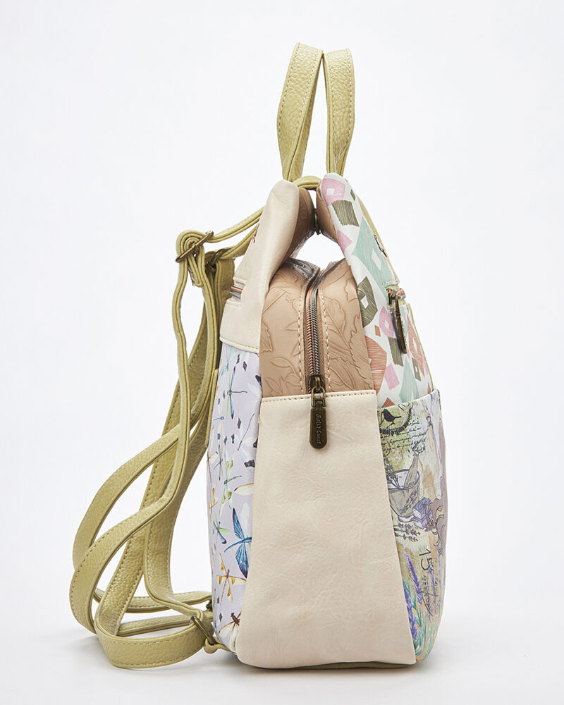 Sweet Candy Γυναικείο Backpack με Ρομαντικό Κορίτσι & Ανθοσυνθέσεις – Vintage Story - Image 2
