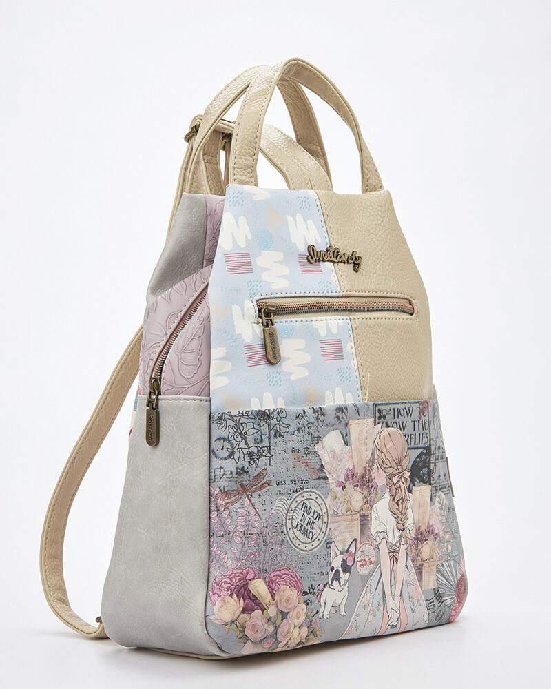 Sweet Candy Γυναικείο Backpack με Floral Σχέδιο και Ρετρό Ατμόσφαιρα – Floral Whisper