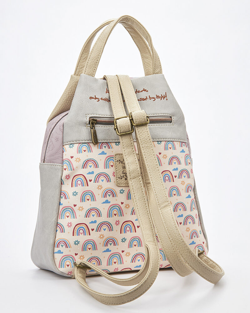 Sweet Candy Γυναικείο Backpack με Floral Σχέδιο και Ρετρό Ατμόσφαιρα – Floral Whisper - Image 3