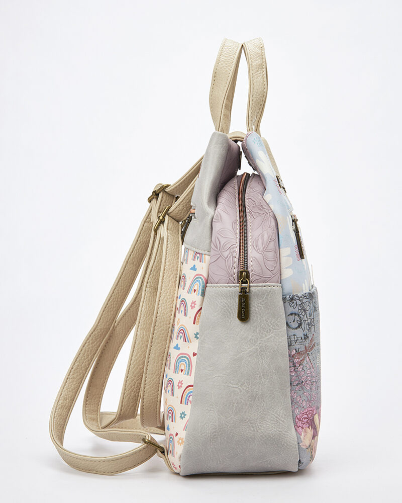 Sweet Candy Γυναικείο Backpack με Floral Σχέδιο και Ρετρό Ατμόσφαιρα – Floral Whisper - Image 4