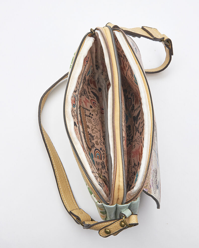 Sweet Candy Crossbody Τσάντα με Ρομαντικό Floral Pattern – Floral Whisper - Image 4