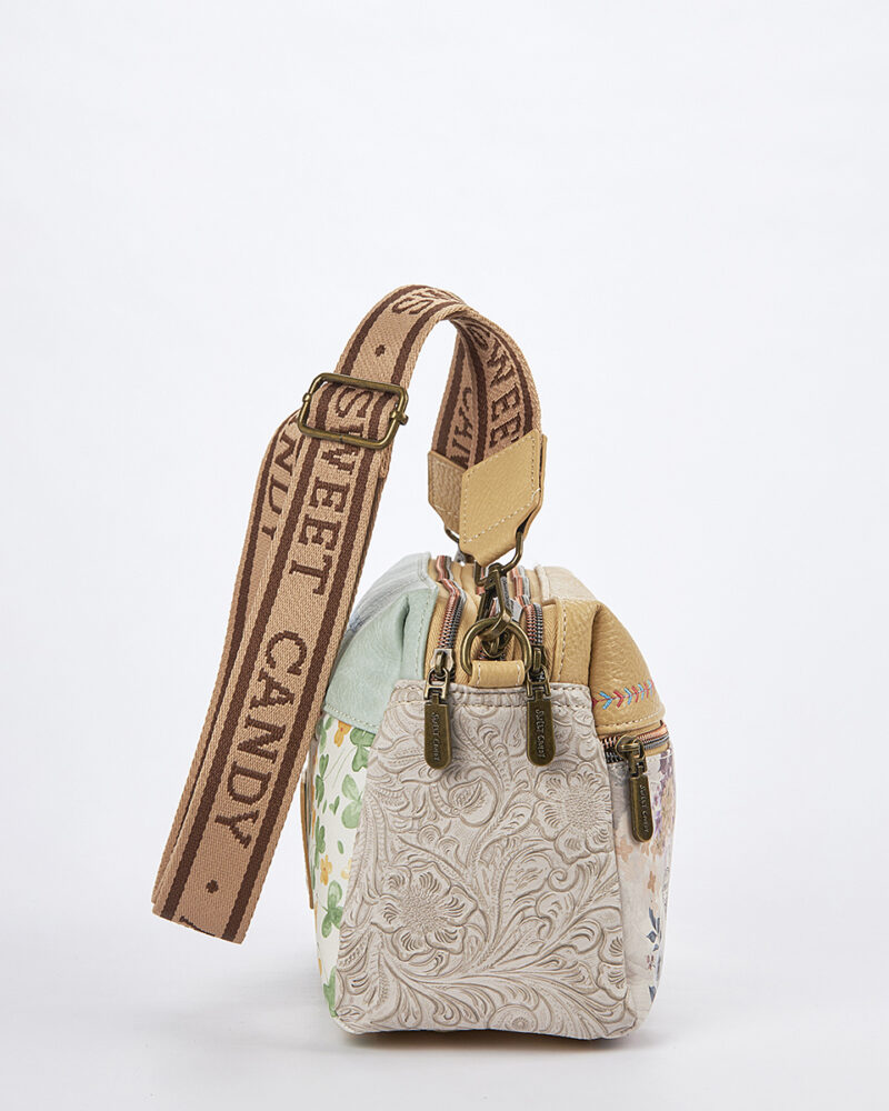 Sweet Candy Γυναικεία Τσάντα Ώμου με Λουλουδένιο Σχέδιο – Floral Whisper - Image 3
