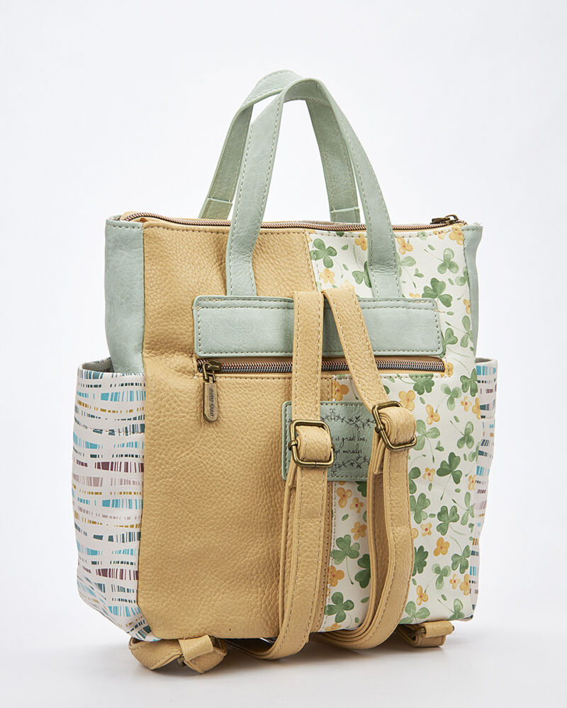 Sweet Candy Γυναικείο Σακίδιο 3-Way με Ρομαντικό Pattern – Floral Whisper - Image 2