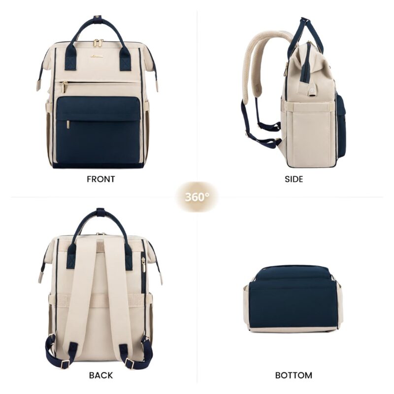Σακίδιο Επαγγελματικό Γυναικείο Lovevook 15,6'' MB2020 beige/navy - Image 3