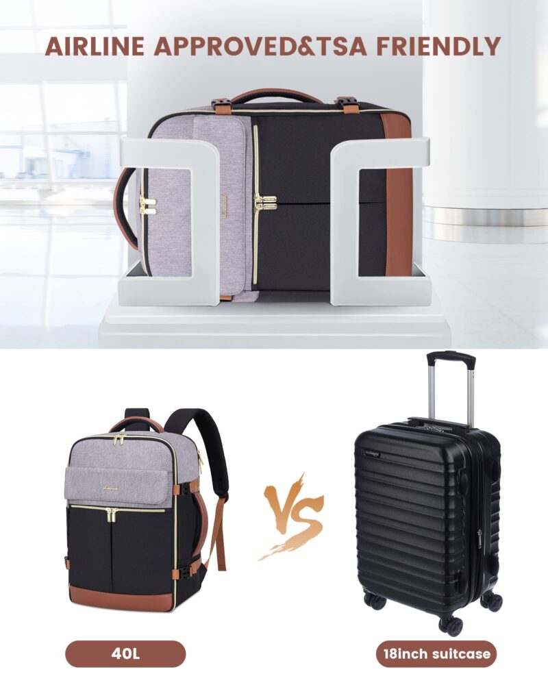 Σακίδιο Ταξιδίου Καμπίνας 40L 17,3" MB2112 black/gray - Image 6