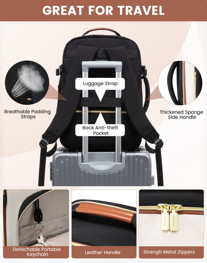 Σακίδιο πλάτης καμπίνας 40L 17,3" MB2141 black/white - Image 3
