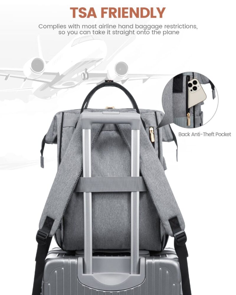 Γυναικείο Σακίδιο με USB Lovevook 15,6'' MB2146 gray/black - Image 5