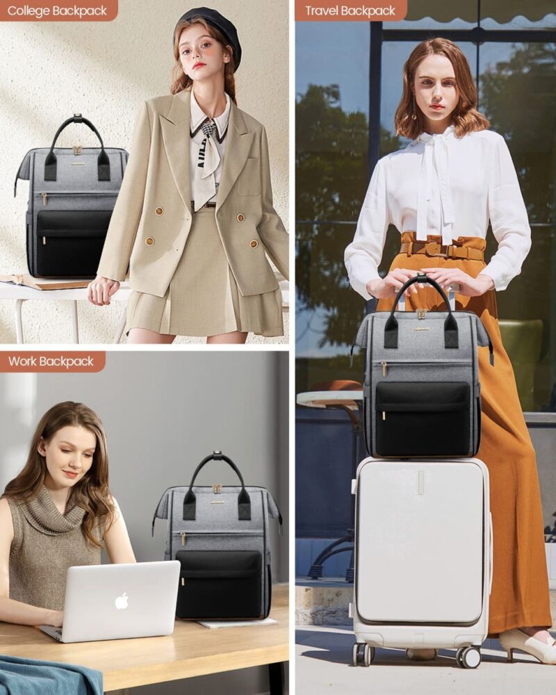 Γυναικείο Σακίδιο με USB Lovevook 15,6'' MB2146 gray/black - Image 3