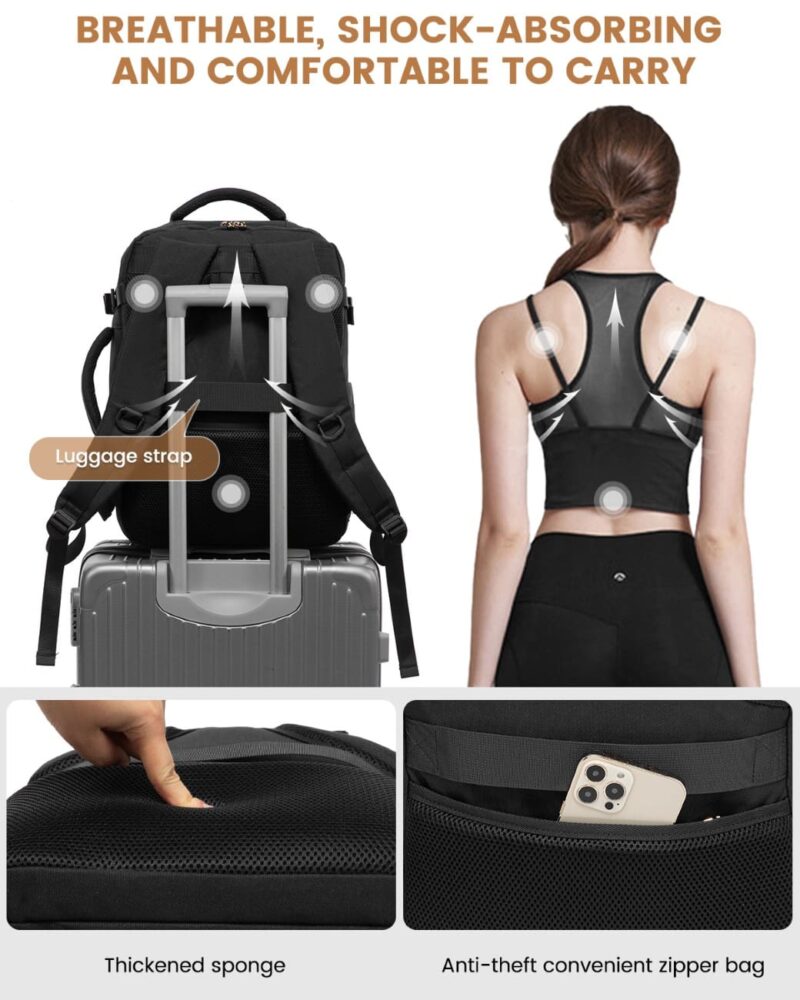 Σακίδιο Χειραποσκευής αεροπλάνου 40L 17,3" MB2205 black - Image 3