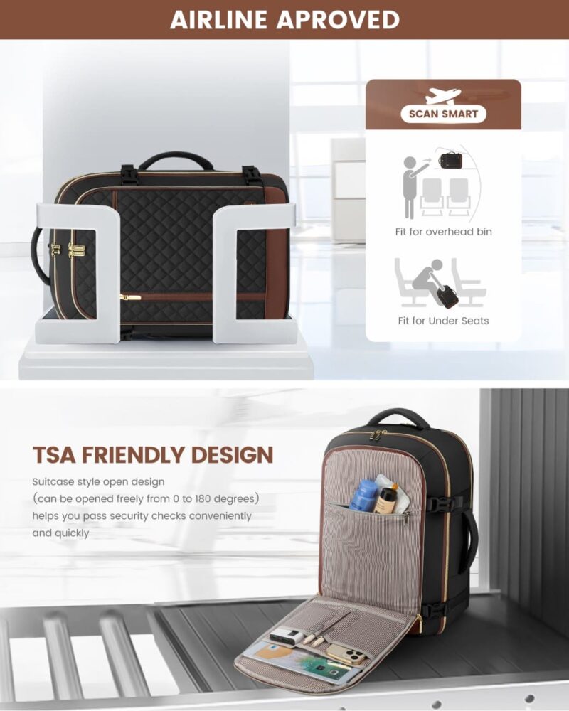 Σακίδιο Πλάτης Καμπίνας 26L 17,3" MB2210 black/brown - Image 3