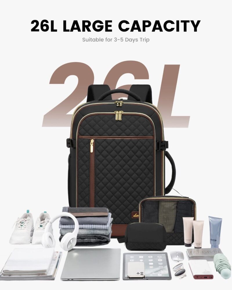 Σακίδιο Πλάτης Καμπίνας 26L 17,3" MB2210 black/brown - Image 5