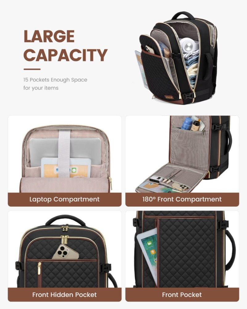 Σακίδιο Πλάτης Καμπίνας 26L 17,3" MB2210 black/brown - Image 6