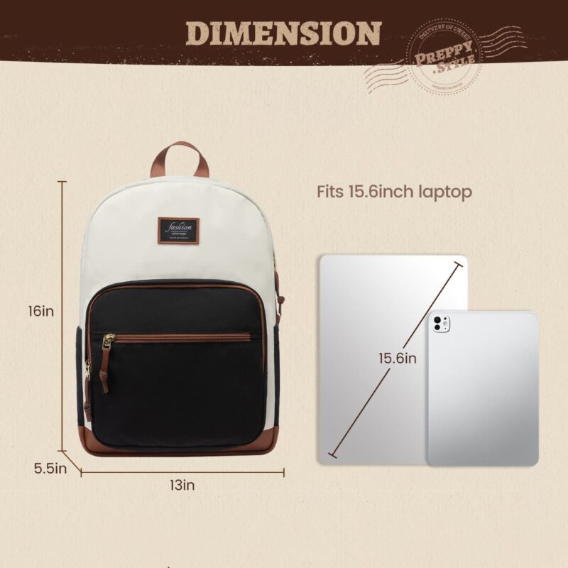 Γυναικείο Σακίδιο Για Laptop Lovevook 15,6'' MB3222 beige/black - Image 5