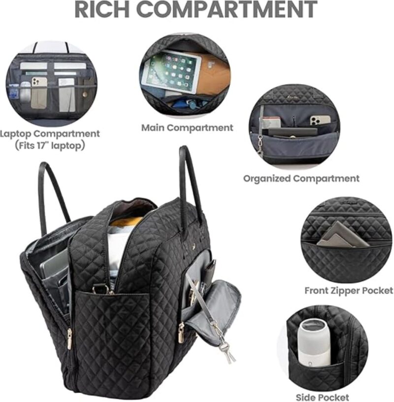 Σετ Σάκος ταξιδιού νεσεσέρ τσάντα 40 L Lovevook UB2019 black - Image 3