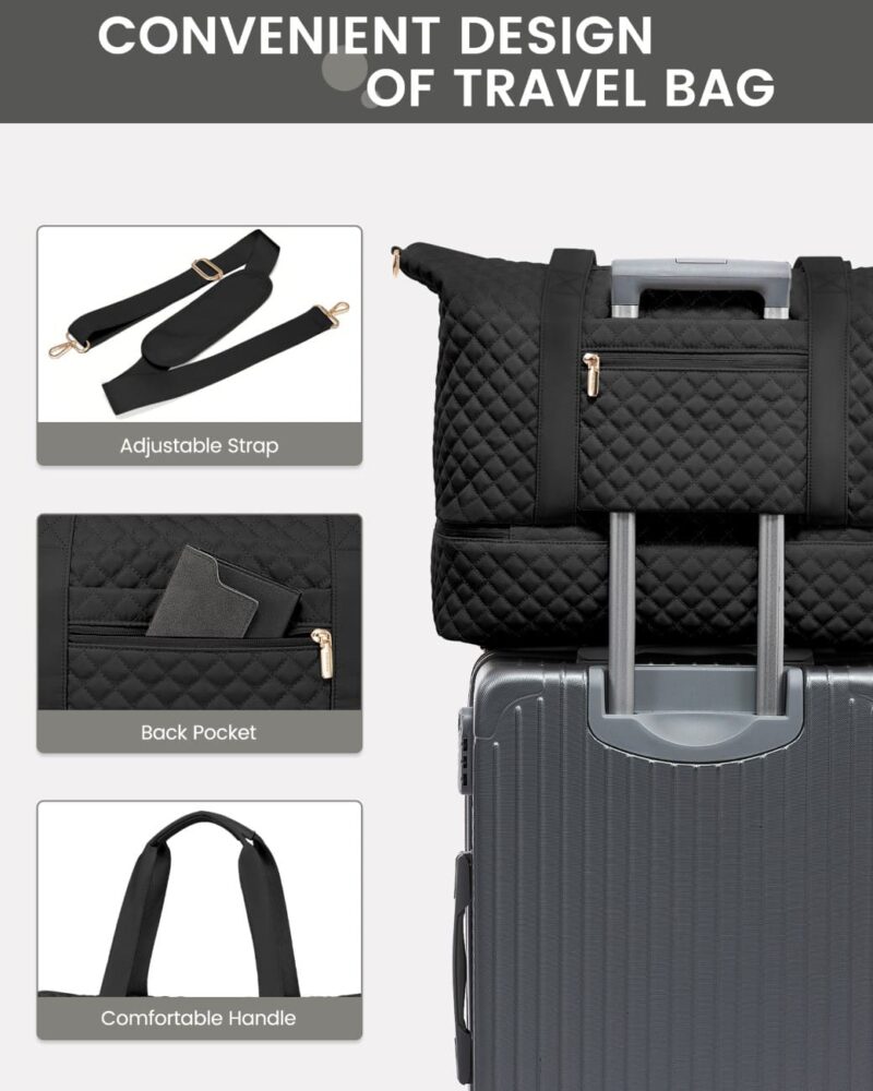 Σετ Σάκος ταξιδιού νεσεσέρ τσάντα 40 L Lovevook UB3012 black - Image 4