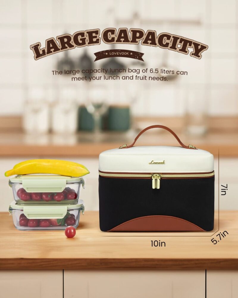 Lunch Bag Ισοθερμική τσάντα Lovevook UB3225 beige/black - Image 3