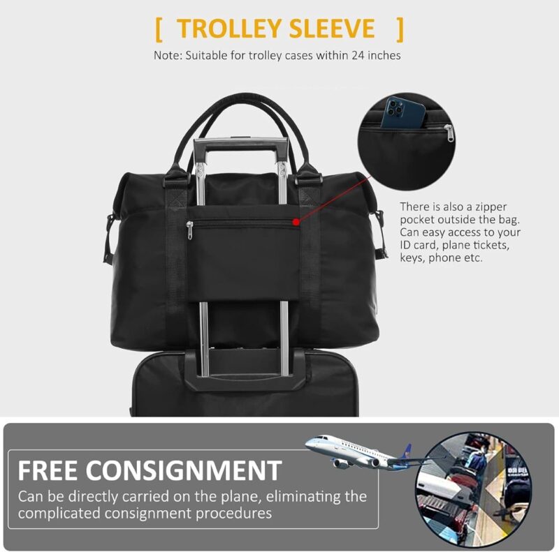 Σετ Σάκος ταξιδιού νεσεσέρ 25 L Lovevook WB1831 black - Image 4
