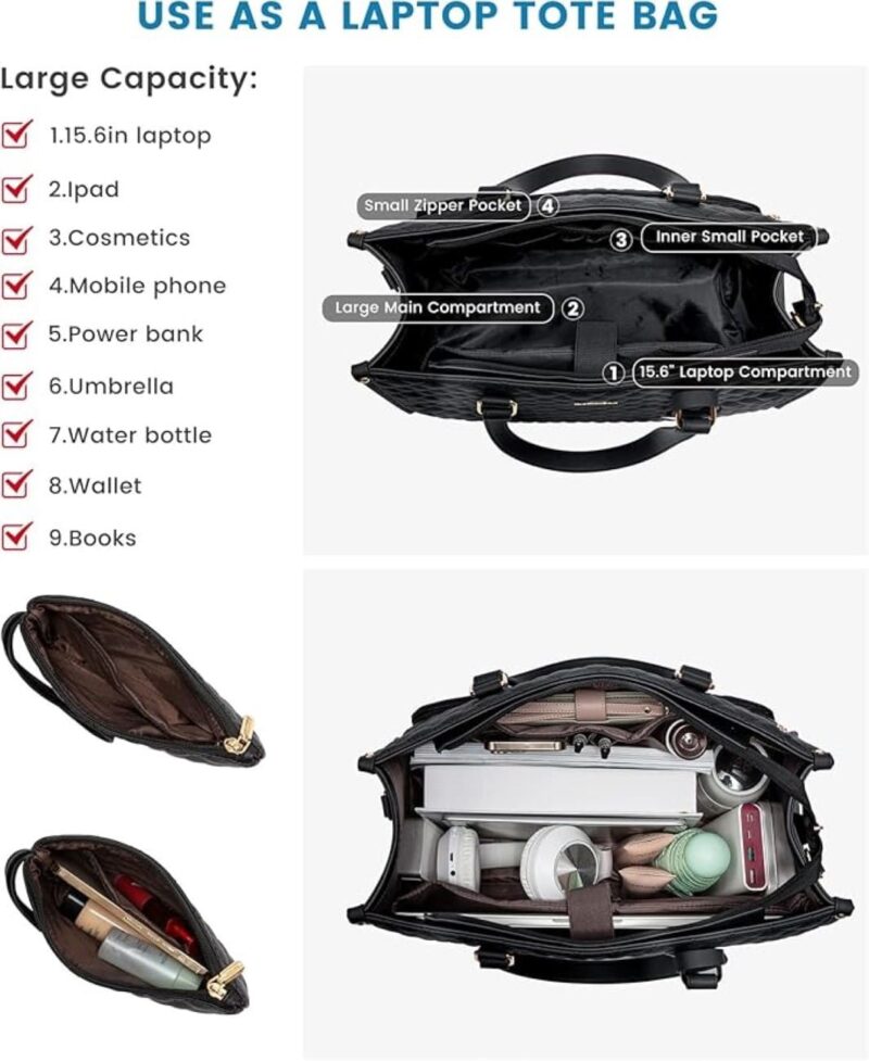 Γυναικεία Τσάντα Φαγητού & Laptop Lovevook 15,6'' WB2033 black - Image 4