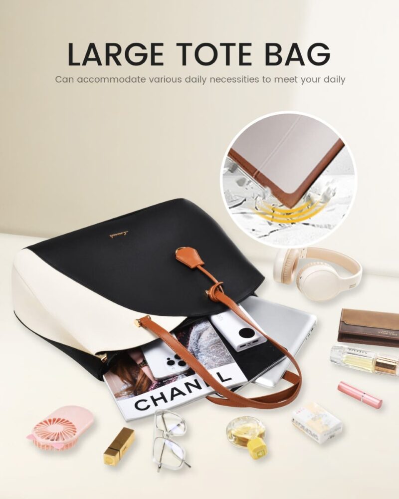 Γυναικεία Τσάντα ώμου Lovevook 15,6'' WB3290 beige/black - Image 6