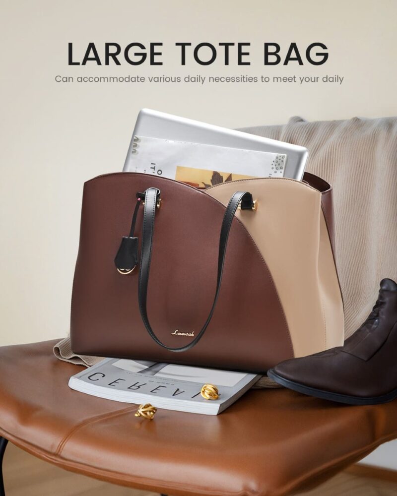Γυναικεία Τσάντα ώμου Lovevook 15,6” WB3290 beige/brown - Image 5