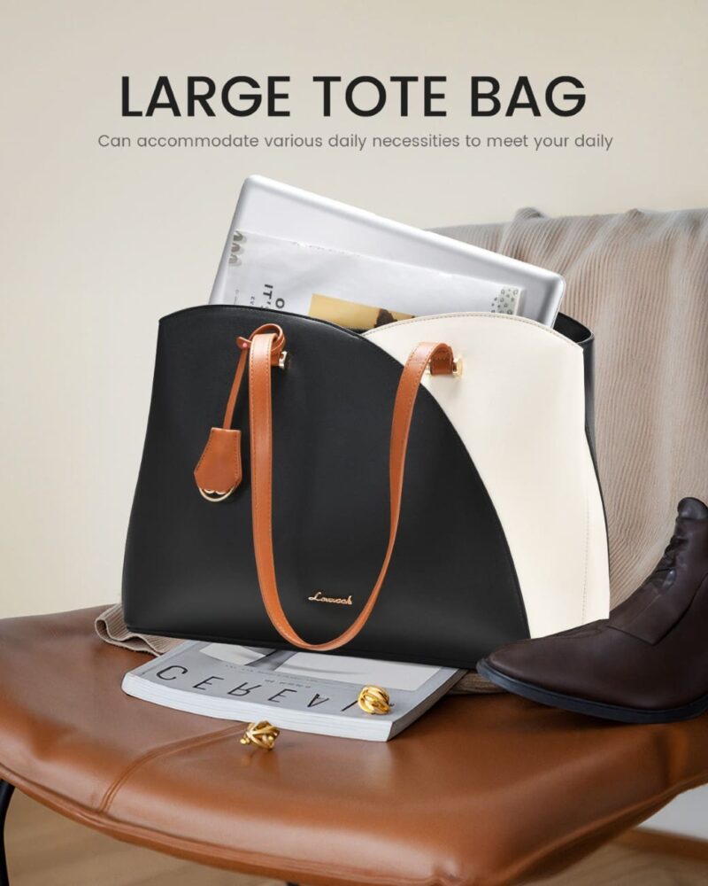 Γυναικεία Τσάντα ώμου Lovevook 15,6'' WB3290 beige/black - Image 5