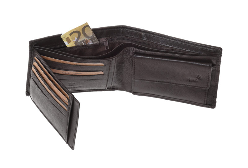 LaVor 1-3837 Ανδρικό Δερμάτινο Πορτοφόλι με RFID Καφε - Image 2