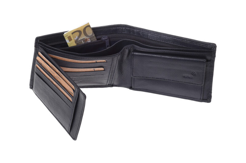 LaVor 1-3837 Ανδρικό Δερμάτινο Πορτοφόλι με RFID Μπλε - Image 2