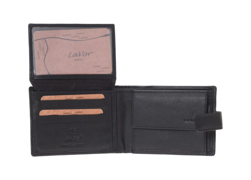 LaVor 1-3835 Ανδρικό Δερμάτινο Πορτοφόλι με RFID Μαυρο - Image 2