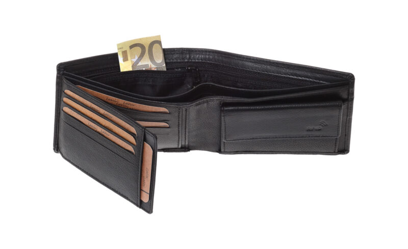 LaVor 1-3832 Ανδρικό Δερμάτινο Πορτοφόλι με RFID Μαυρο - Image 2